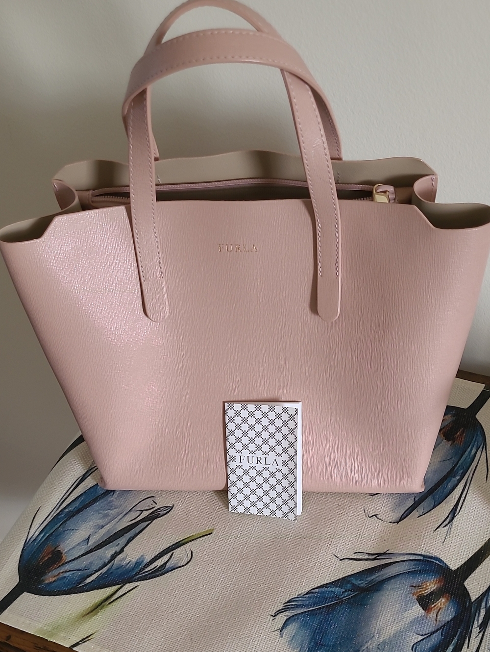 Furla Blush Pink Leather Tote